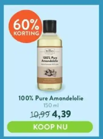 Holland & Barrett 100% pure amandelolie aanbieding