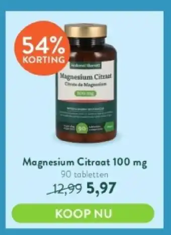 Holland & Barrett Magnesium citraat 100 mg aanbieding