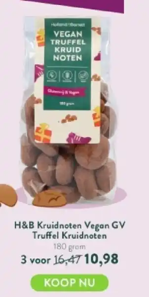 H&b kruidnoten vegan gv truffel kruidnoten