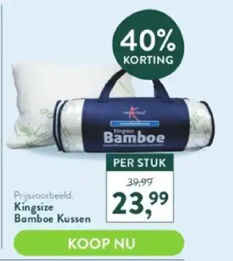Holland & Barrett Kingsize bamboe kussen aanbieding
