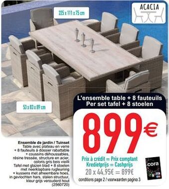 Ensemble de jardin - tuinset