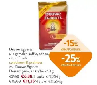 OKay Douwe egberts dessert gemalen koffie 250 g aanbieding