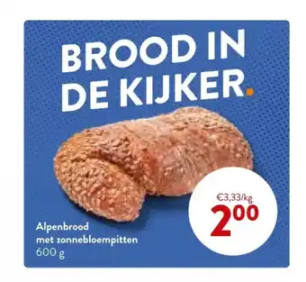 OKay Alpenbrood met zonnebloempitten 600 g aanbieding