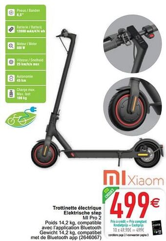 Cora Trottinette électrique elektrische step mi pro 2 aanbieding