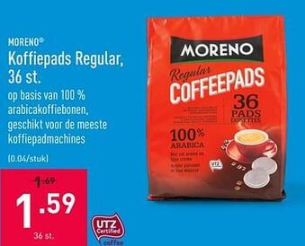 ALDI Koffiepads regular aanbieding