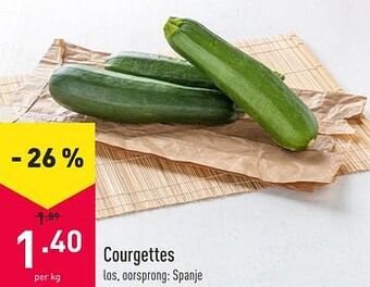 ALDI Courgettes aanbieding