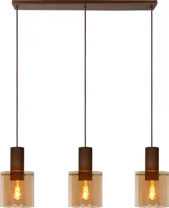 Lucide toledo hanglamp - ø 20 cm - 3xe27 - amber
