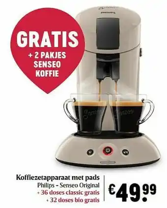 Koffiezetapparaat met pads philips - senseo original