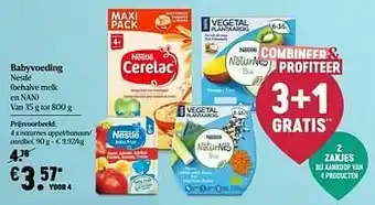 Babyvoeding nestlé naturnes appel-banaan- aardbei