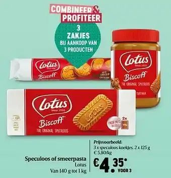 Delhaize Lotus speculoos koekjes aanbieding