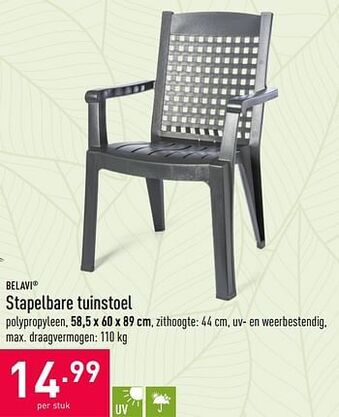 ALDI Stapelbare tuinstoel aanbieding
