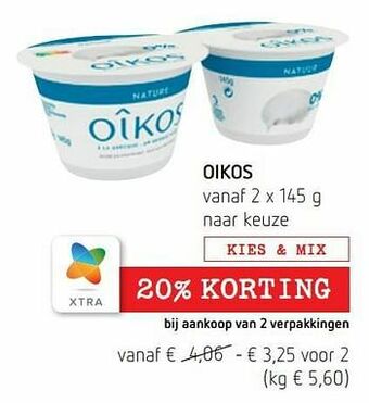 Spar Colruyt Oikos aanbieding