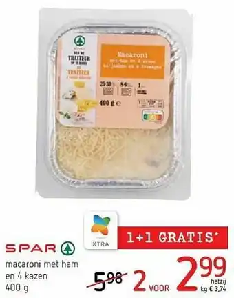 Macaroni met ham en 4 kazen