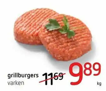 Spar Colruyt Grillburgers varken aanbieding