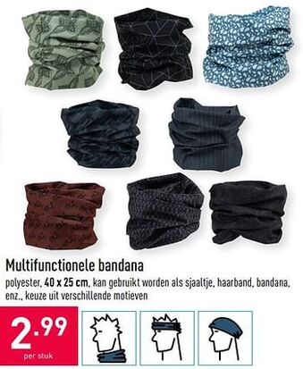 Multifunctionele bandana