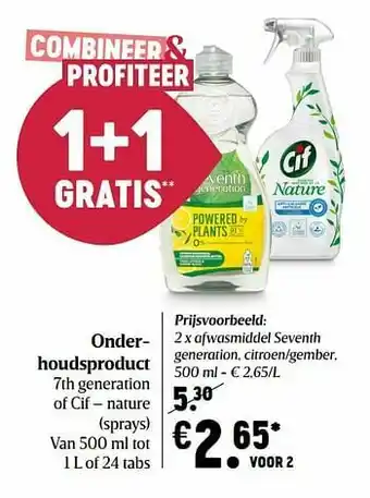 Afwasmiddel seventh generation, citroen-gember