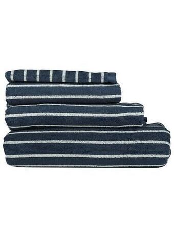 HEMA HEMA Handdoeken - Zware Kwaliteit - Streep Denim (denim) aanbieding