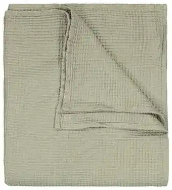 HEMA Bedsprei 250x250 Wafel Groen