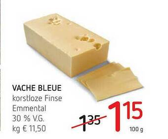Spar Vache Bleue Korstloze Finse Emmental aanbieding
