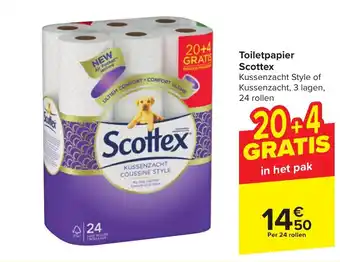 Carrefour Market Toiletpapier Scottex aanbieding