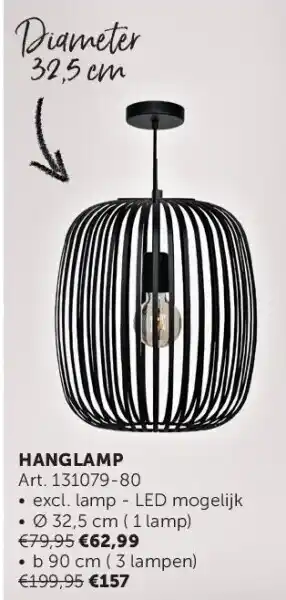 Zelfbouwmarkt HANGLAMP 32,5 cm 1 lamp aanbieding