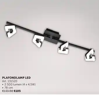 Zelfbouwmarkt PLAFONDLAMP LED 78 cm aanbieding
