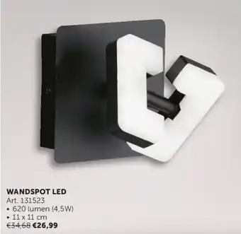 Zelfbouwmarkt WANDSPOT LED aanbieding