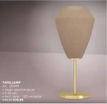 Zelfbouwmarkt TAFELLAMP aanbieding