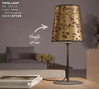Zelfbouwmarkt TAFELLAMP aanbieding