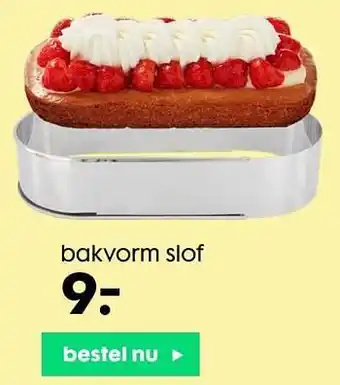 HEMA Bakvorm slof aanbieding