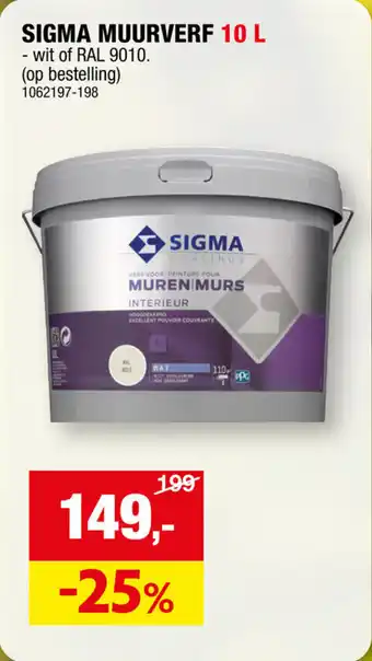 SIGMA MUURVERF 10 L