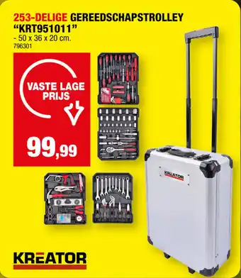 Hubo 253-DELIGE GEREEDSCHAPSTROLLEY "KRT951011" aanbieding