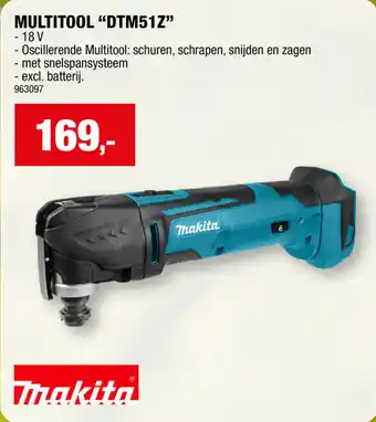 Hubo MULTITOOL "DTM51Z" aanbieding