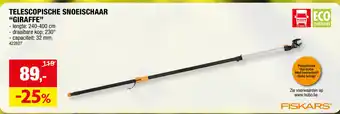 Hubo TELESCOPISCHE SNOEISCHAAR "GIRAFFE" aanbieding