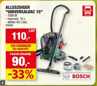 Hubo ALLESZUIGER "UNIVERSALVAC 15" aanbieding