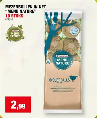 Hubo MEZENBOLLEN IN NET "MENU NATURE" 10 STUKS aanbieding