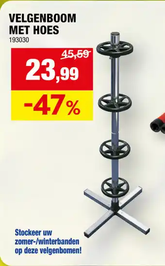 Hubo VELGENBOOM MET HOES aanbieding