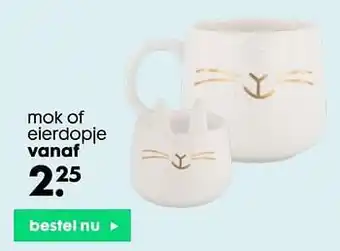 HEMA Mok of eierdopje aanbieding