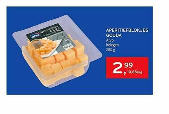 Alvo Aperitiefblokjes Gouda aanbieding
