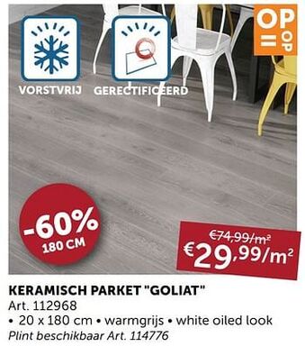Zelfbouwmarkt Keramisch parket goliat aanbieding