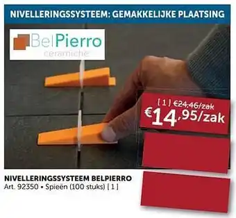 Nivelleringssysteem belpierro spieën
