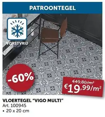 Vloer tegel vigo multi