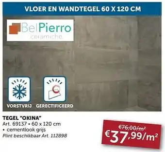 Zelfbouwmarkt Tegel okina aanbieding
