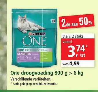 Maxi Zoo One Droogvoeding 800 G>6kg aanbieding