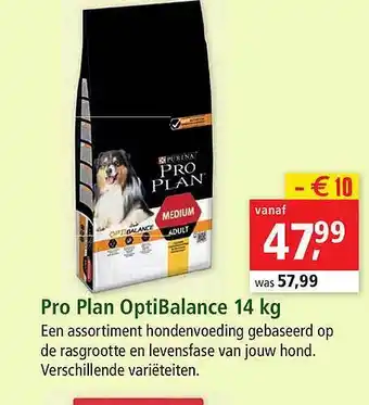 Maxi Zoo Pro Plan Optibalance 14 Kg aanbieding