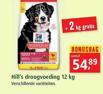 Maxi Zoo Hill's Droogvoeding 12 Kg aanbieding