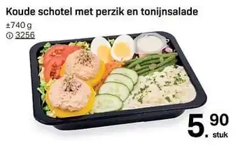 Buurtslagers Koude schotel met perzik en tonijnsalade 740 gram aanbieding