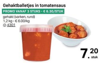 Gehaktballetjes in tomatensaus