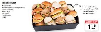 Buurtslagers Broodjesbuffet aanbieding