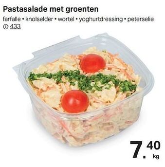 Buurtslagers Pastasalade met groenten aanbieding